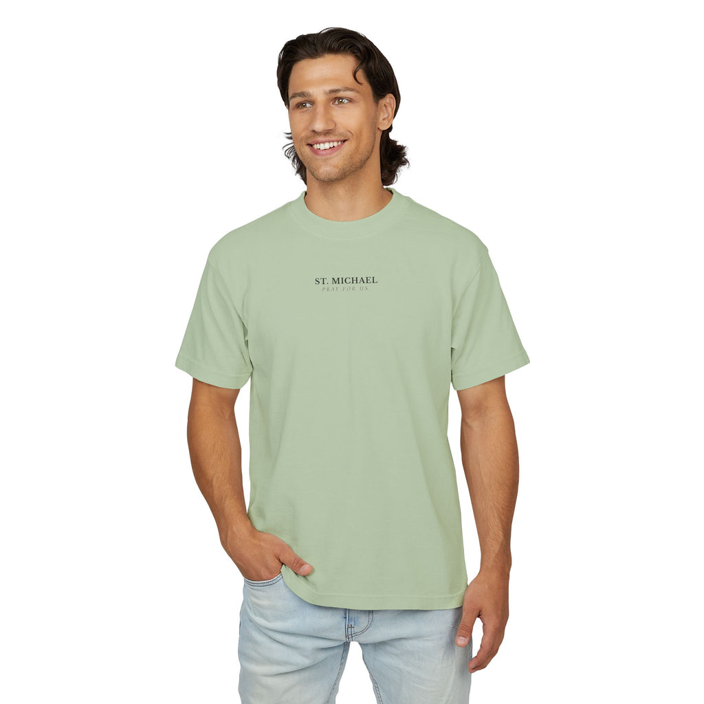 St. Michael — Defend Us in Battle Heavyweight Tee