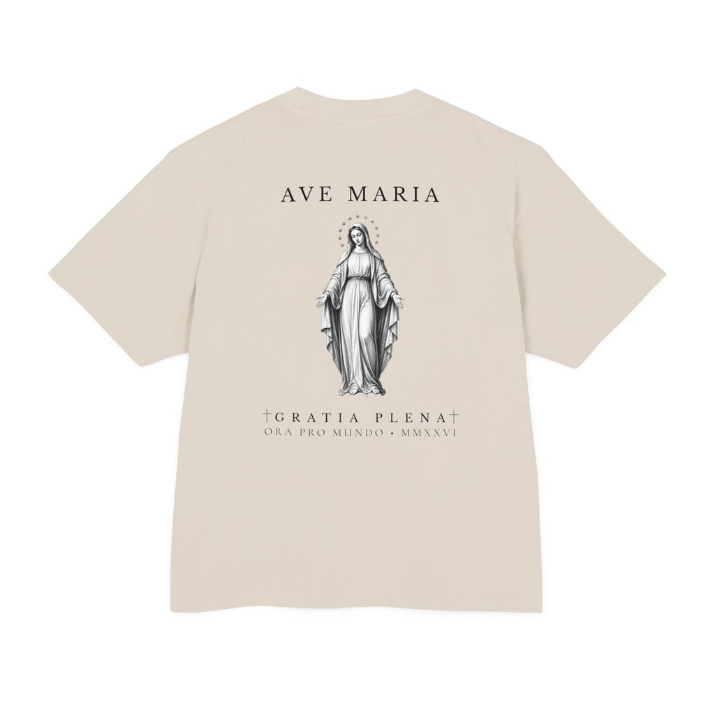 Ave Maria — Virgin Mary Heavyweight Tee