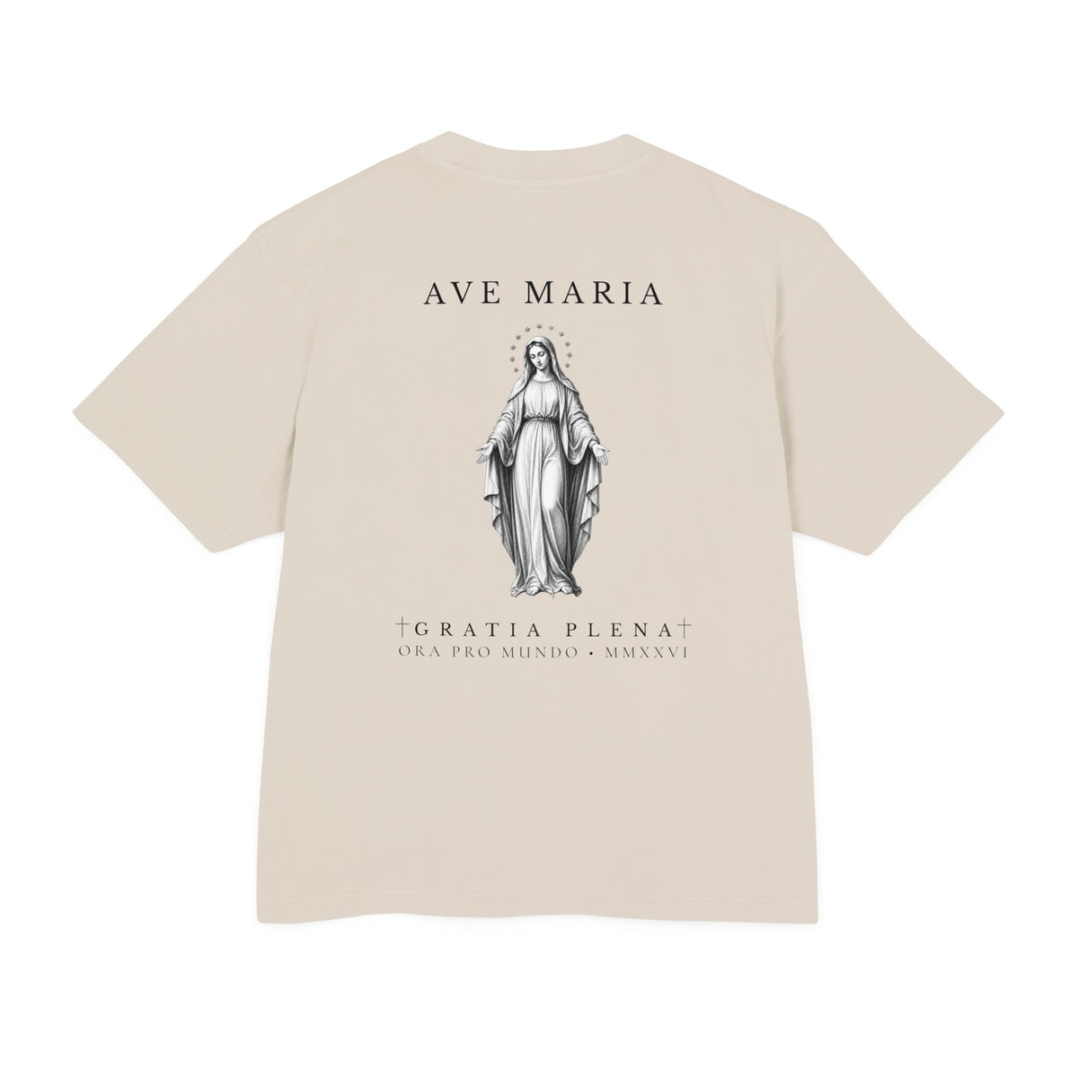 Ave Maria — Virgin Mary Heavyweight Tee