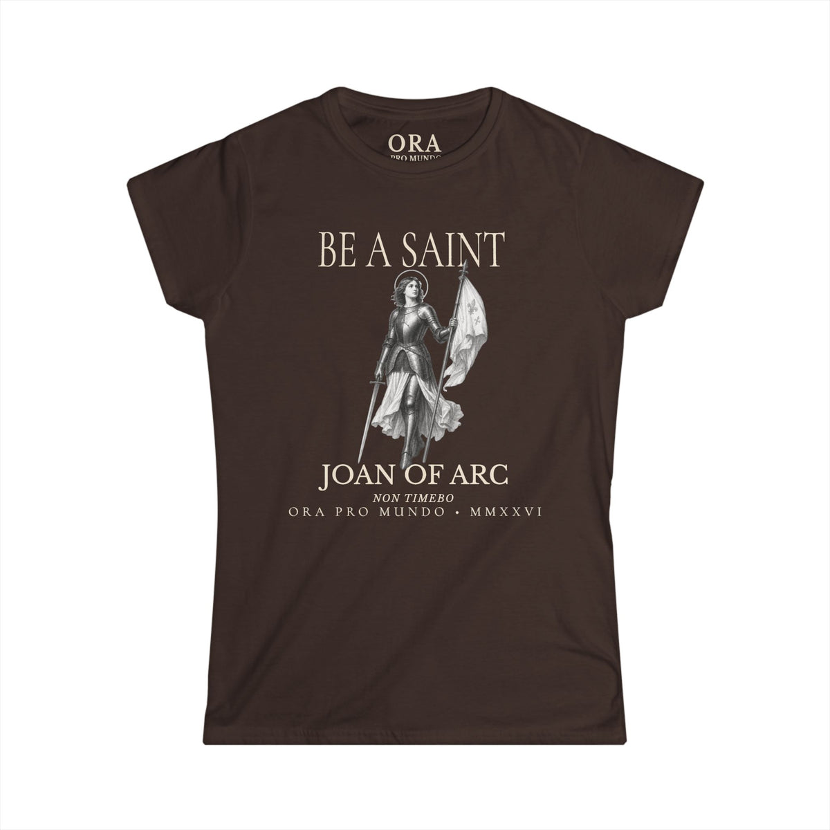 Be a Saint: St. Joan of Arc Women’s Silhouette Tee
