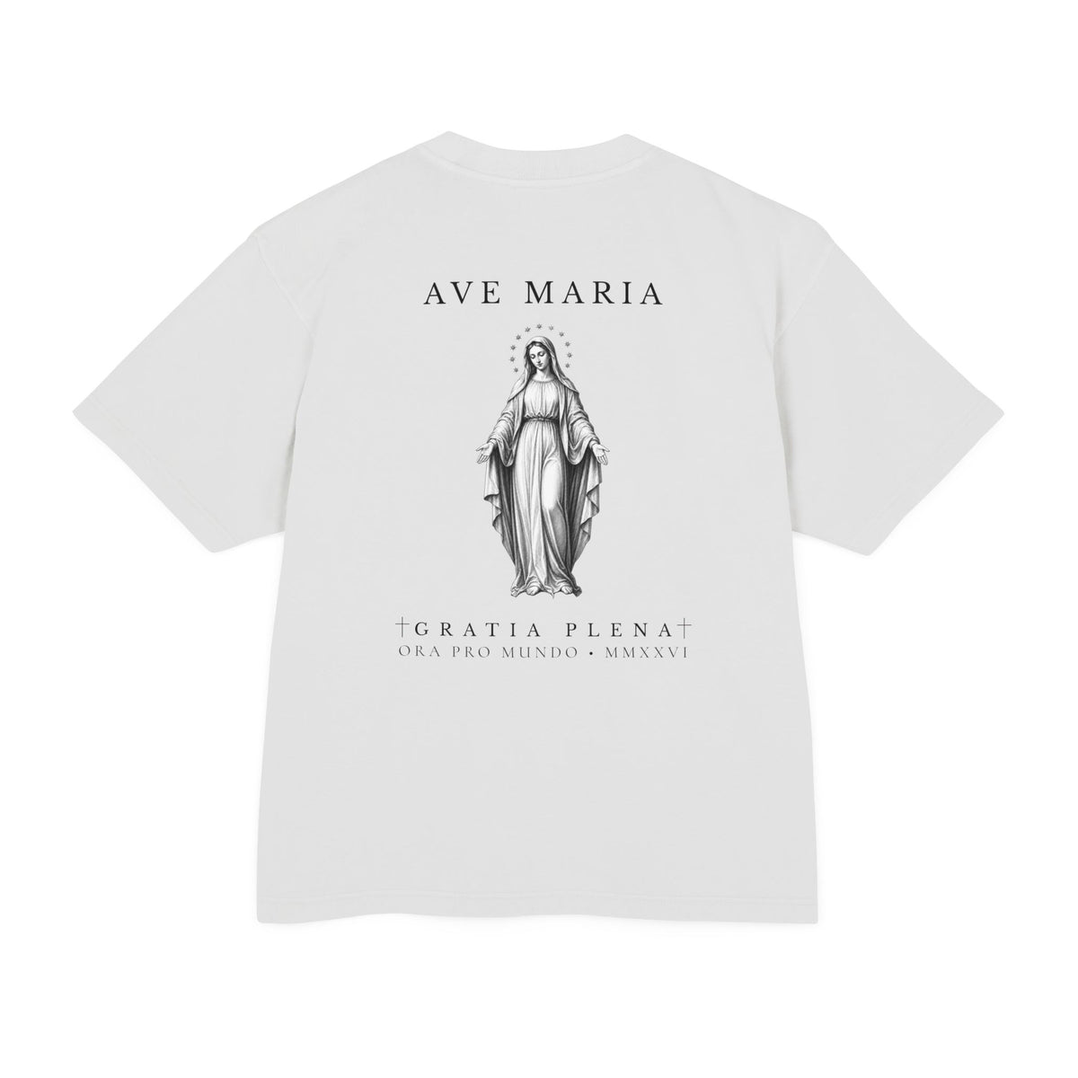 Ave Maria — Virgin Mary Heavyweight Tee