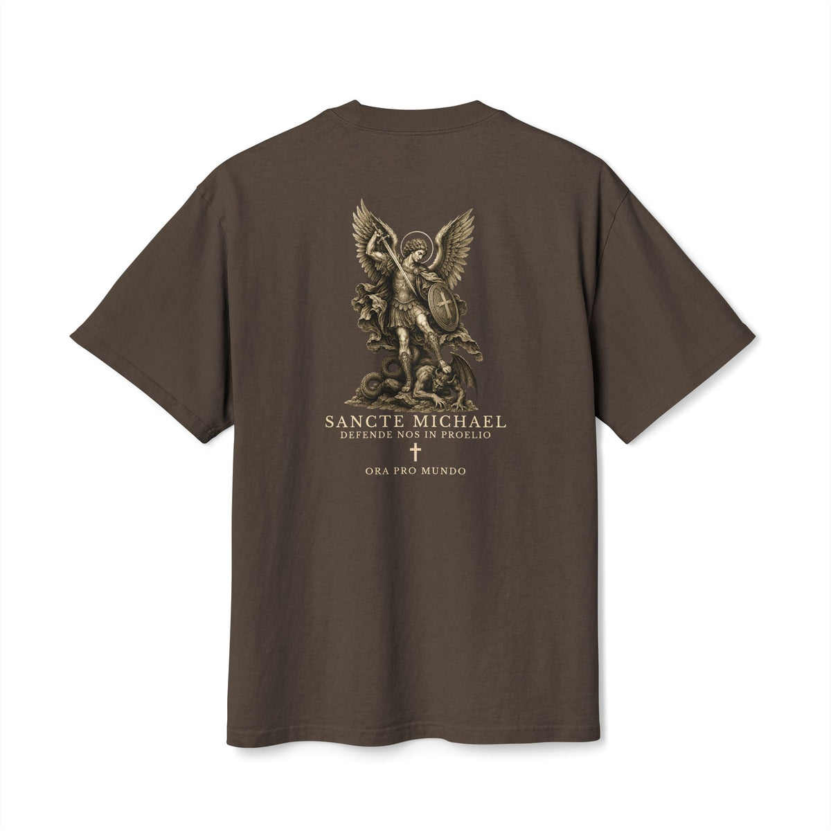 St. Michael the Archangel Tee — Quis Ut Deus? | Ora Pro Mundo