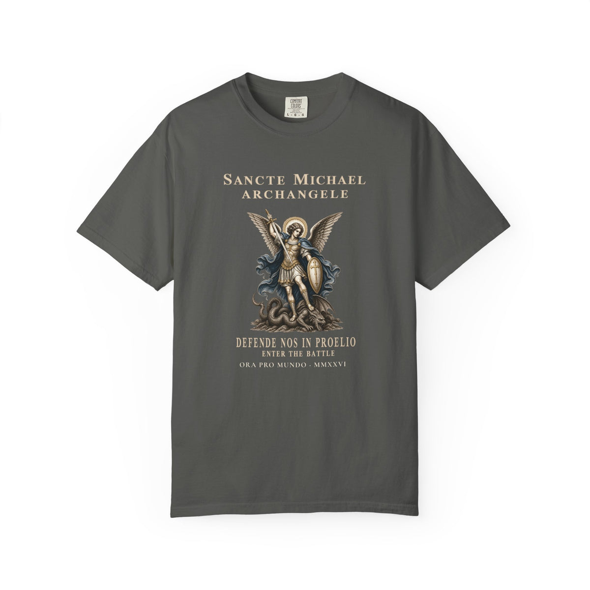 Saint Michael Archangel T-Shirt — Sancte Michael Prayer Graphic Tee