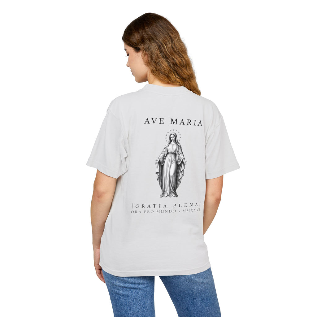Ave Maria — Virgin Mary Heavyweight Tee