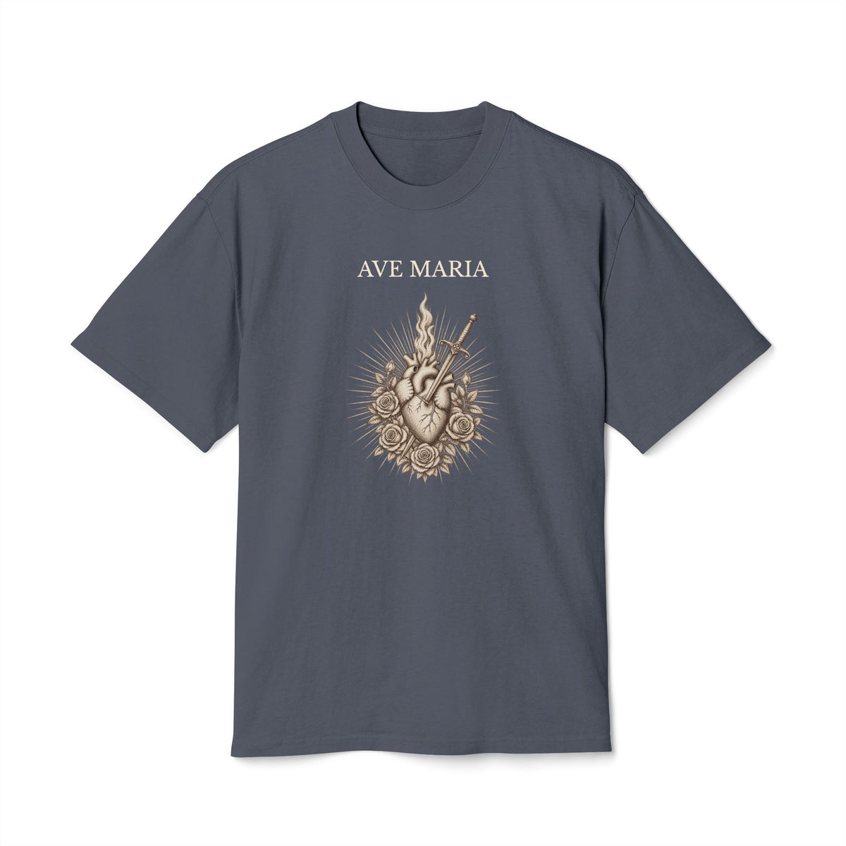 AVE MARIA — Immaculate Heart of Mary Heavyweight tee