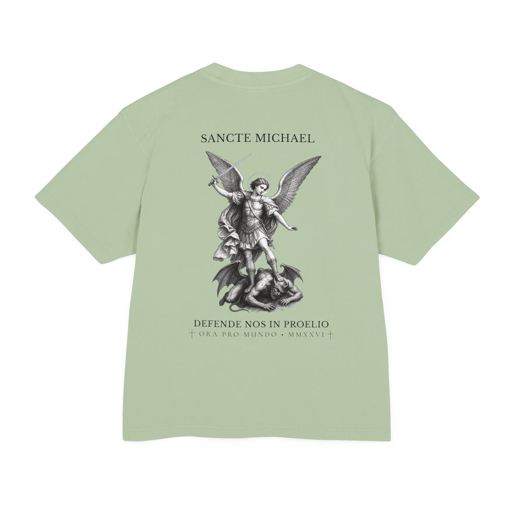 Sancte Michael — St. Michael the Archangel Heavyweight Tee