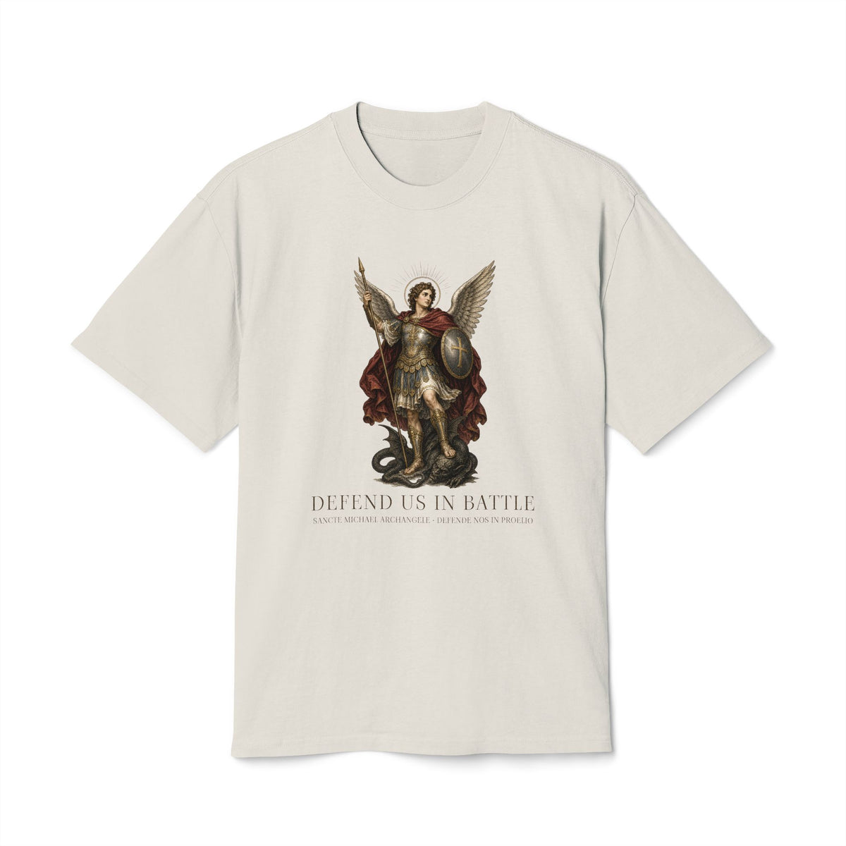 Defend Us in Battle St. Michael Sacred Art Tee