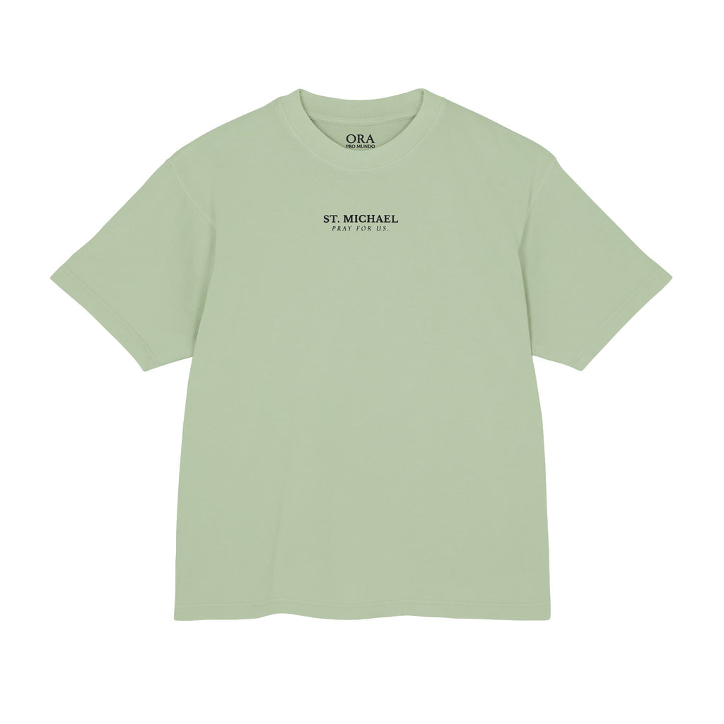St. Michael — Defend Us in Battle Heavyweight Tee
