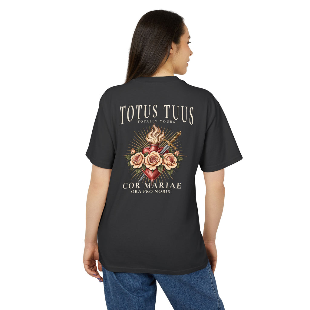 TOTUS TUUS — Immaculate Heart Unisex Heavyweight Tee