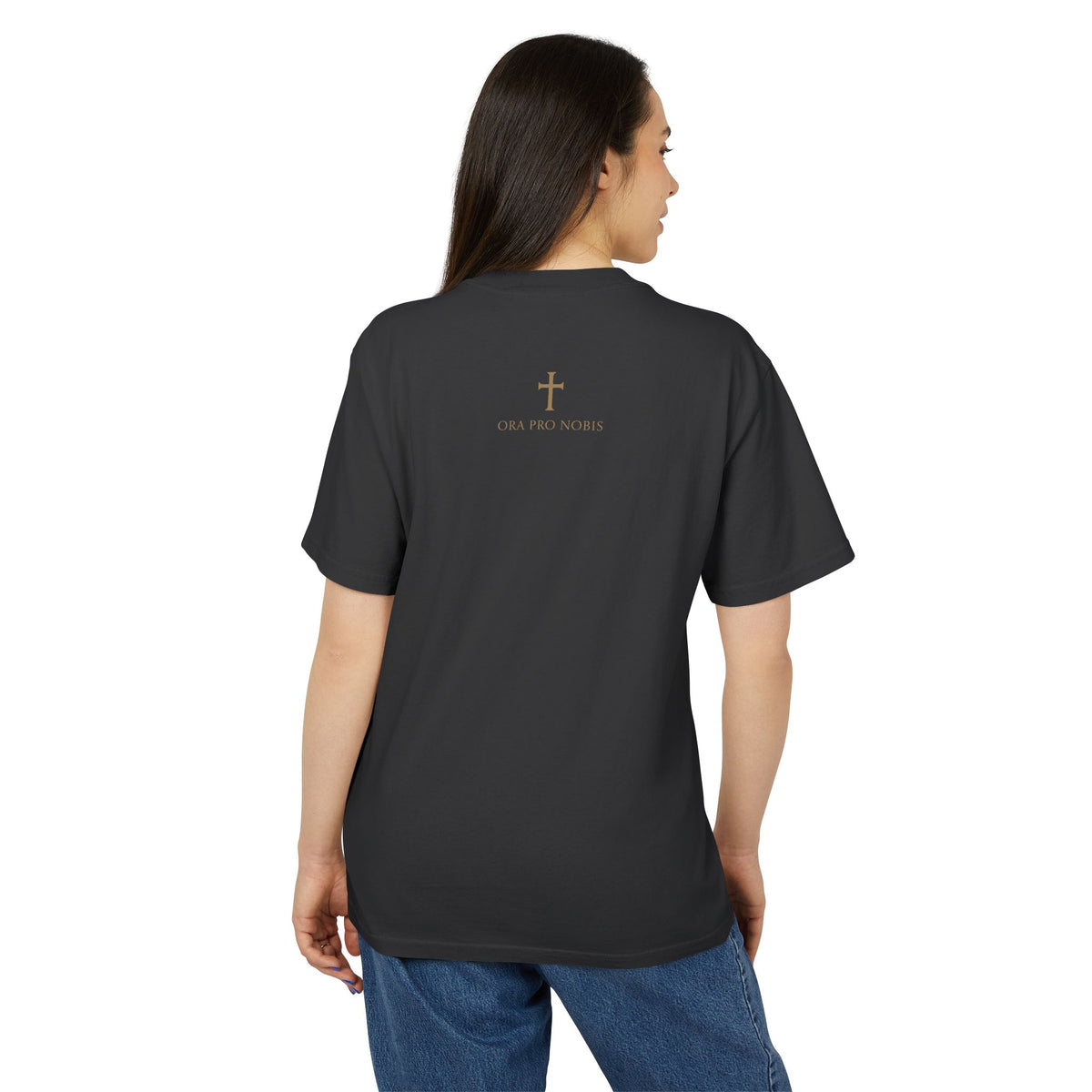 St. Michael Defend Us in Battle Men’s Heavyweight Tee