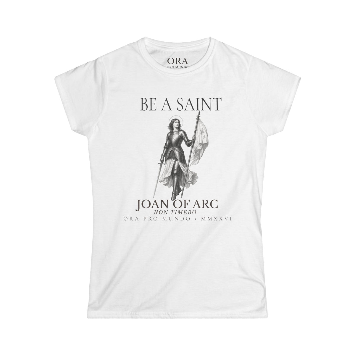 Be a Saint: St. Joan of Arc Women’s Silhouette Tee