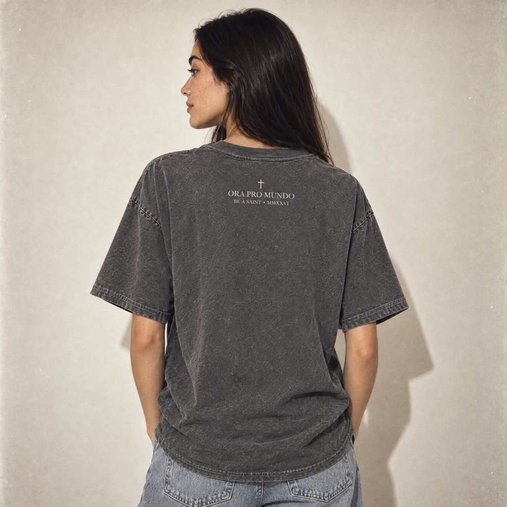 Be A Saint — St. Joan of Arc Stone Wash Tee