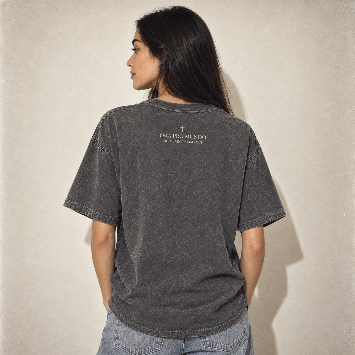 Be A Saint — St. Joan of Arc Stone Wash Tee