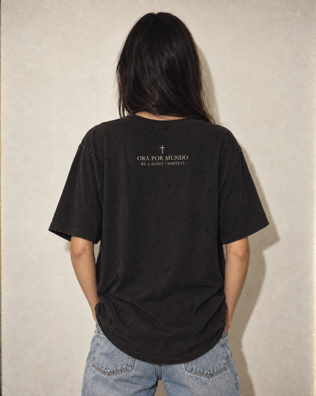 Be A Saint — St. Joan of Arc Stone Wash Tee