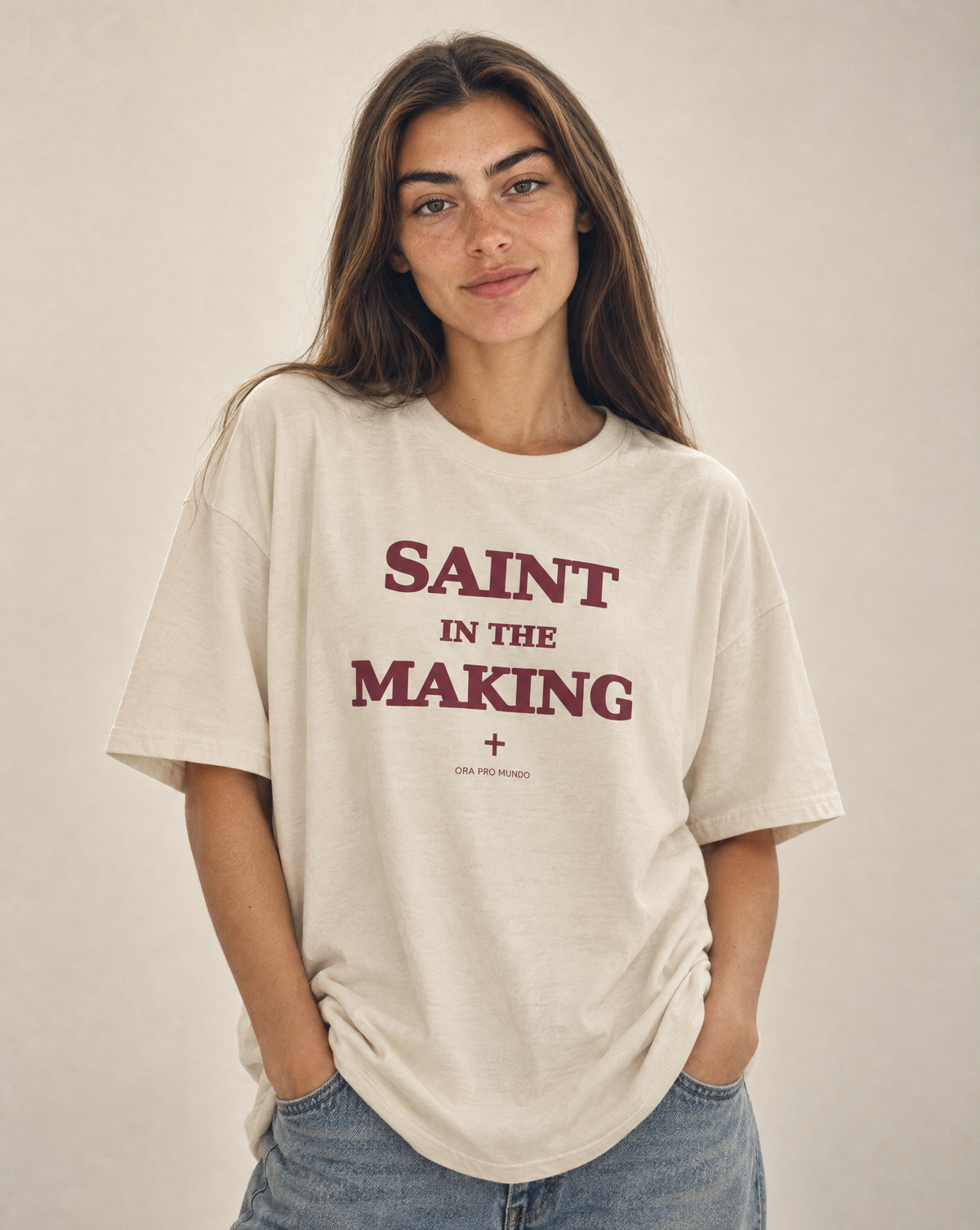 Saint in the Making Tee | ORA Pro Mundo