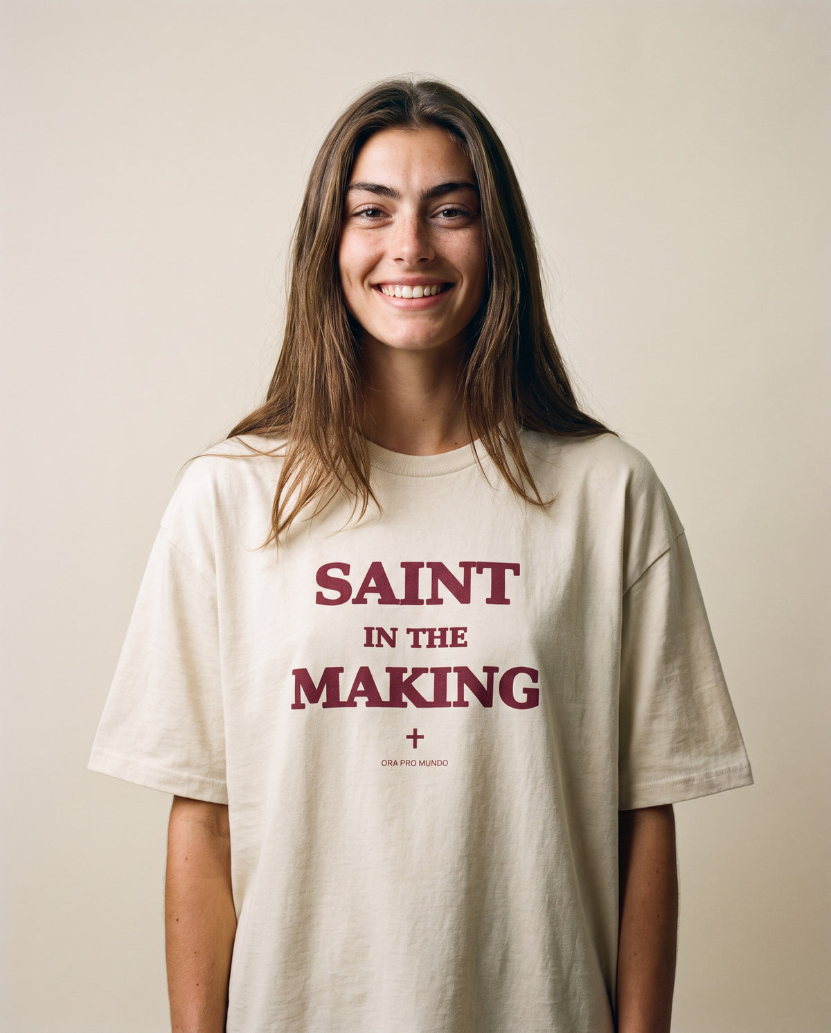 Saint in the Making Tee | ORA Pro Mundo