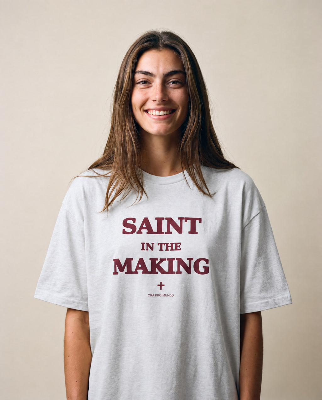 Saint in the Making Tee | ORA Pro Mundo
