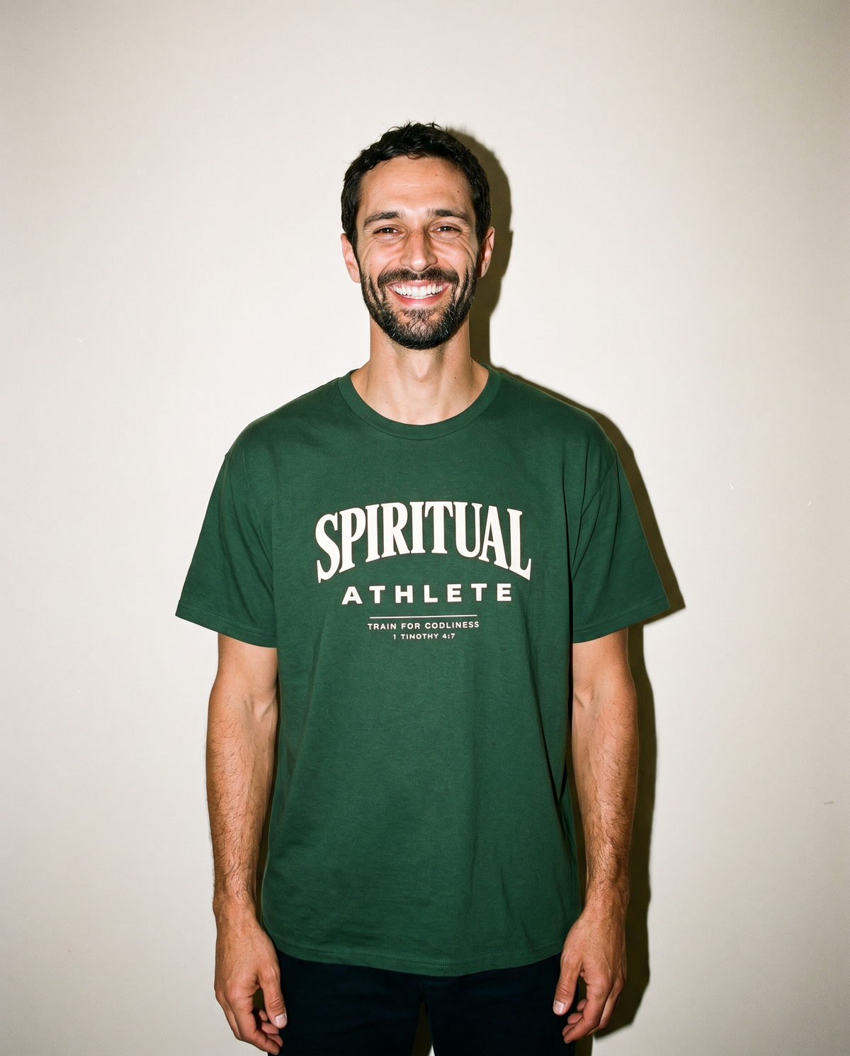 Spiritual Athlete Christian Tee | 1 Timothy 4:7