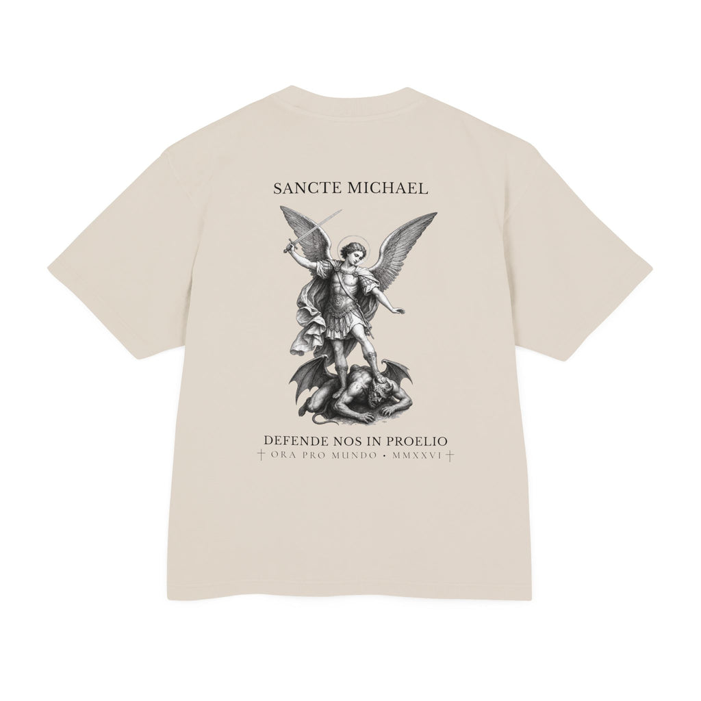 Sancte Michael — St. Michael the Archangel Heavyweight Tee