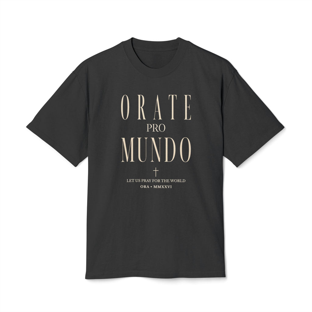 ORATE PRO MUNDO — Pray for the World Heavyweight Tee