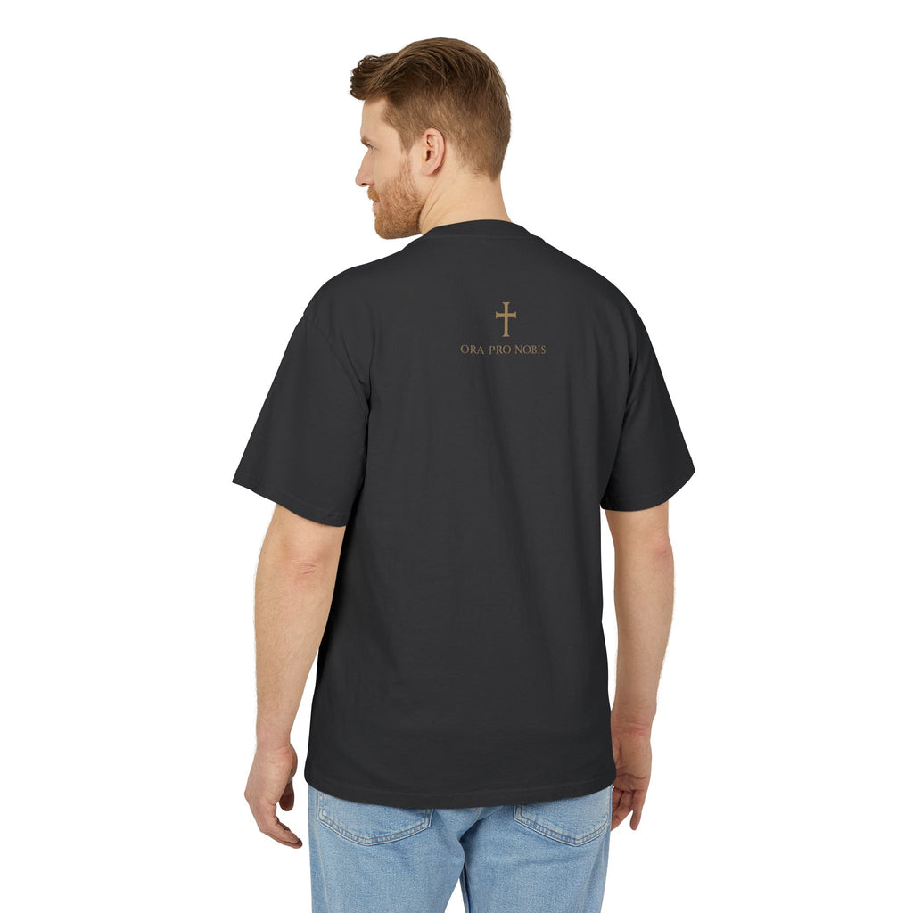 St. Michael Defend Us in Battle Men’s Heavyweight Tee