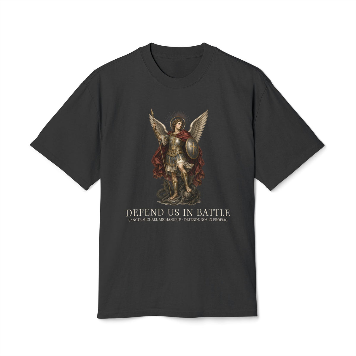 Defend Us in Battle St. Michael Sacred Art Tee