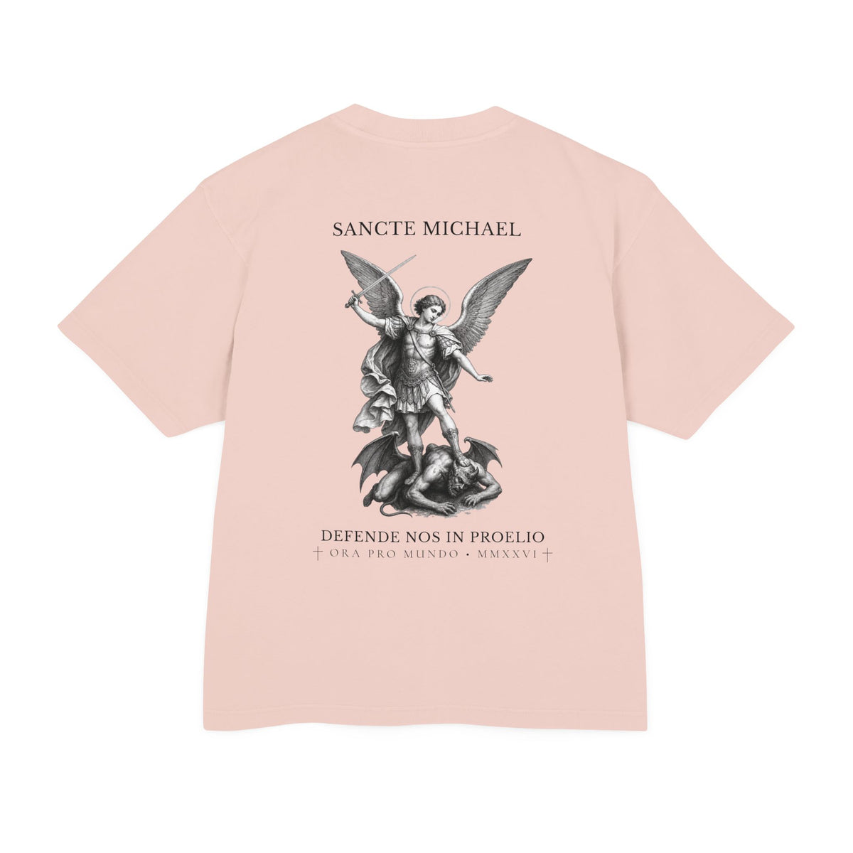 Sancte Michael — St. Michael the Archangel Heavyweight Tee