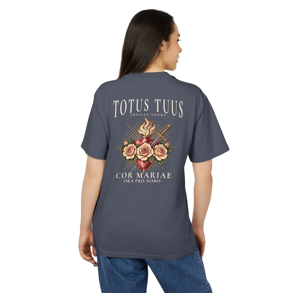 TOTUS TUUS — Immaculate Heart Unisex Heavyweight Tee