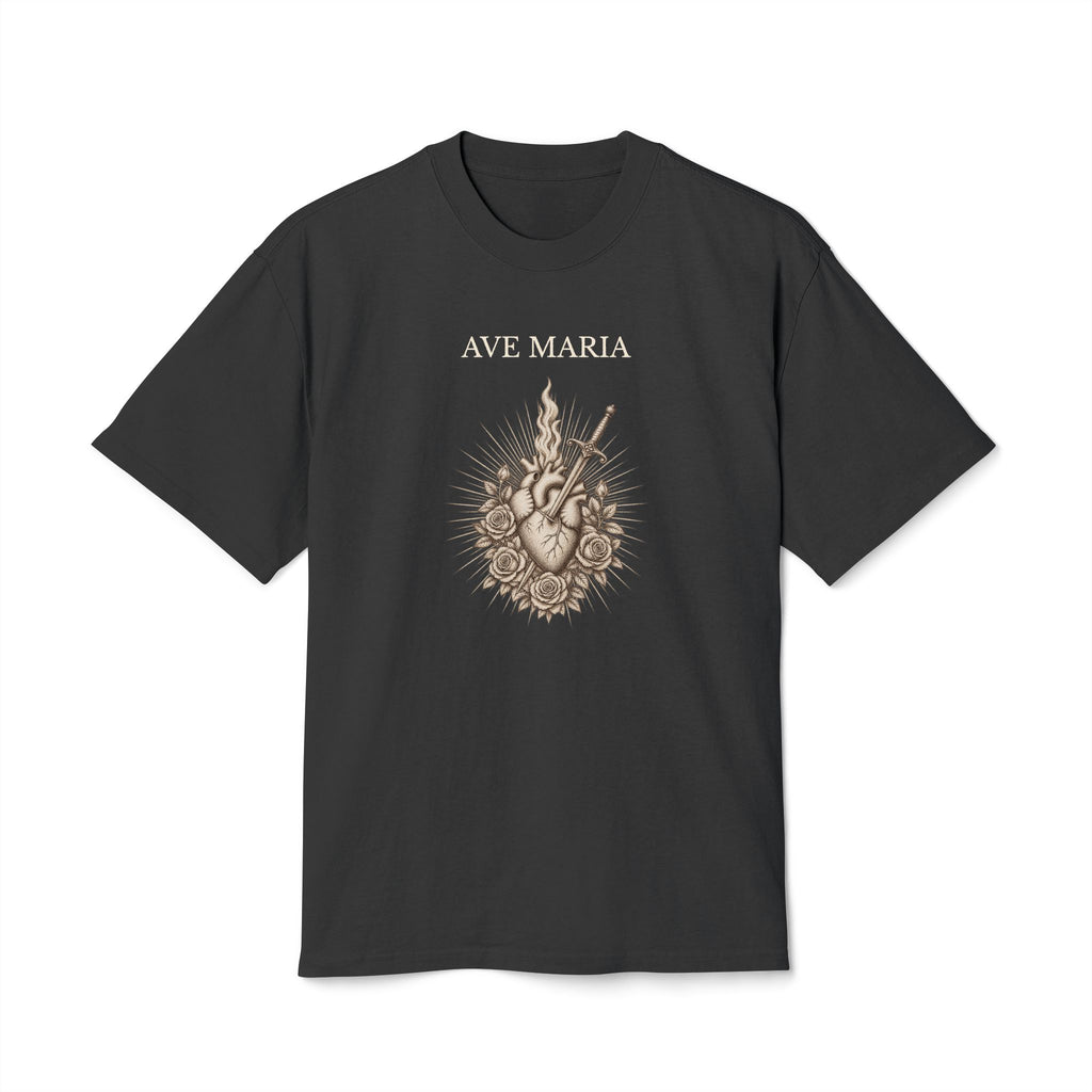 AVE MARIA — Immaculate Heart of Mary Heavyweight tee