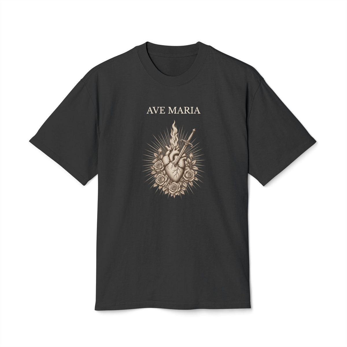 AVE MARIA — Immaculate Heart of Mary Heavyweight tee