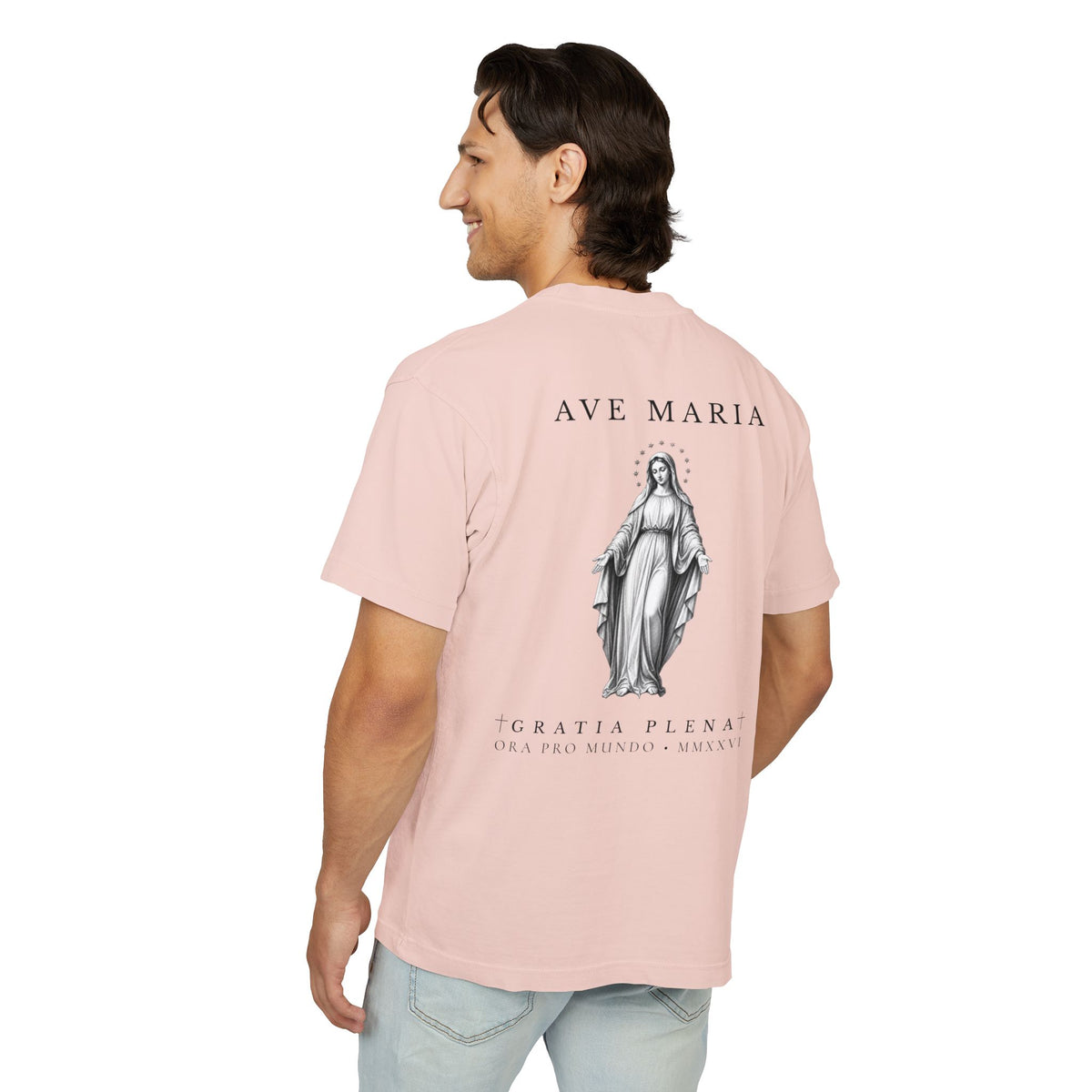 Ave Maria — Virgin Mary Heavyweight Tee
