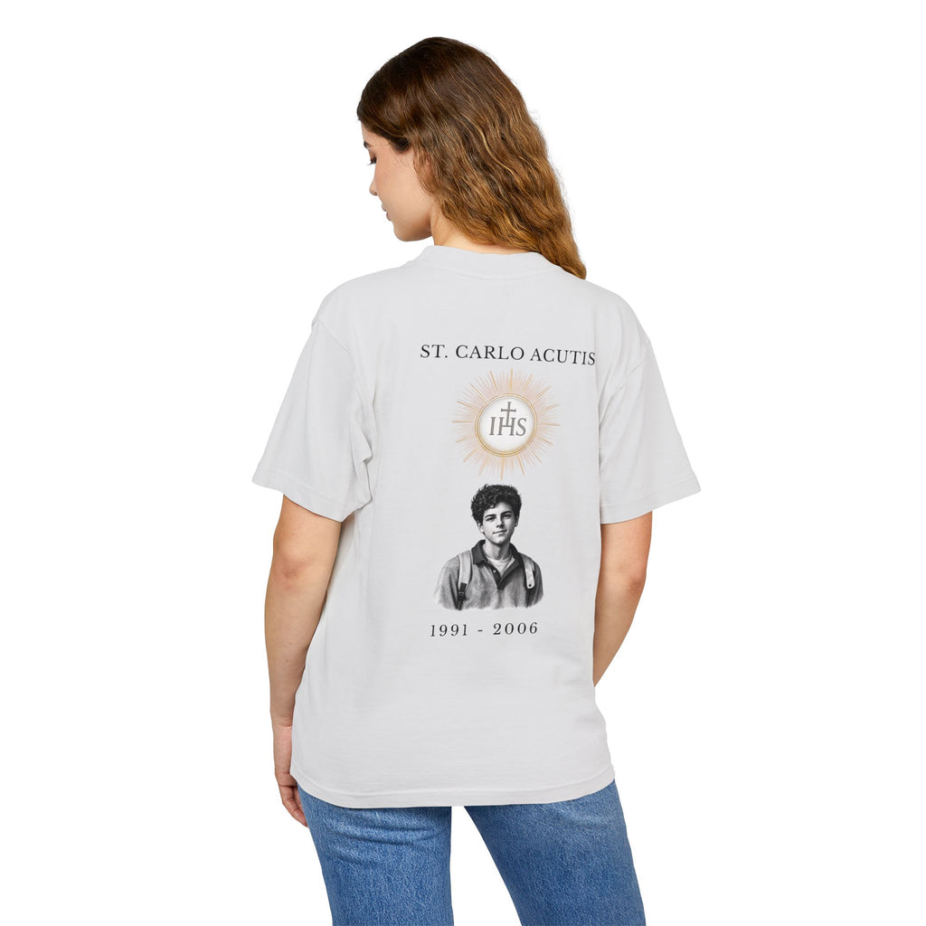 St. Carlo Acutis Eucharist Tee — My Highway to Heaven