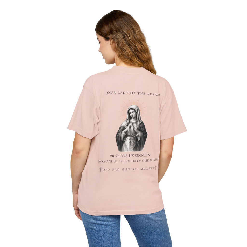 Our Lady of the Rosary — Regina Rosarii Heavyweight Tee