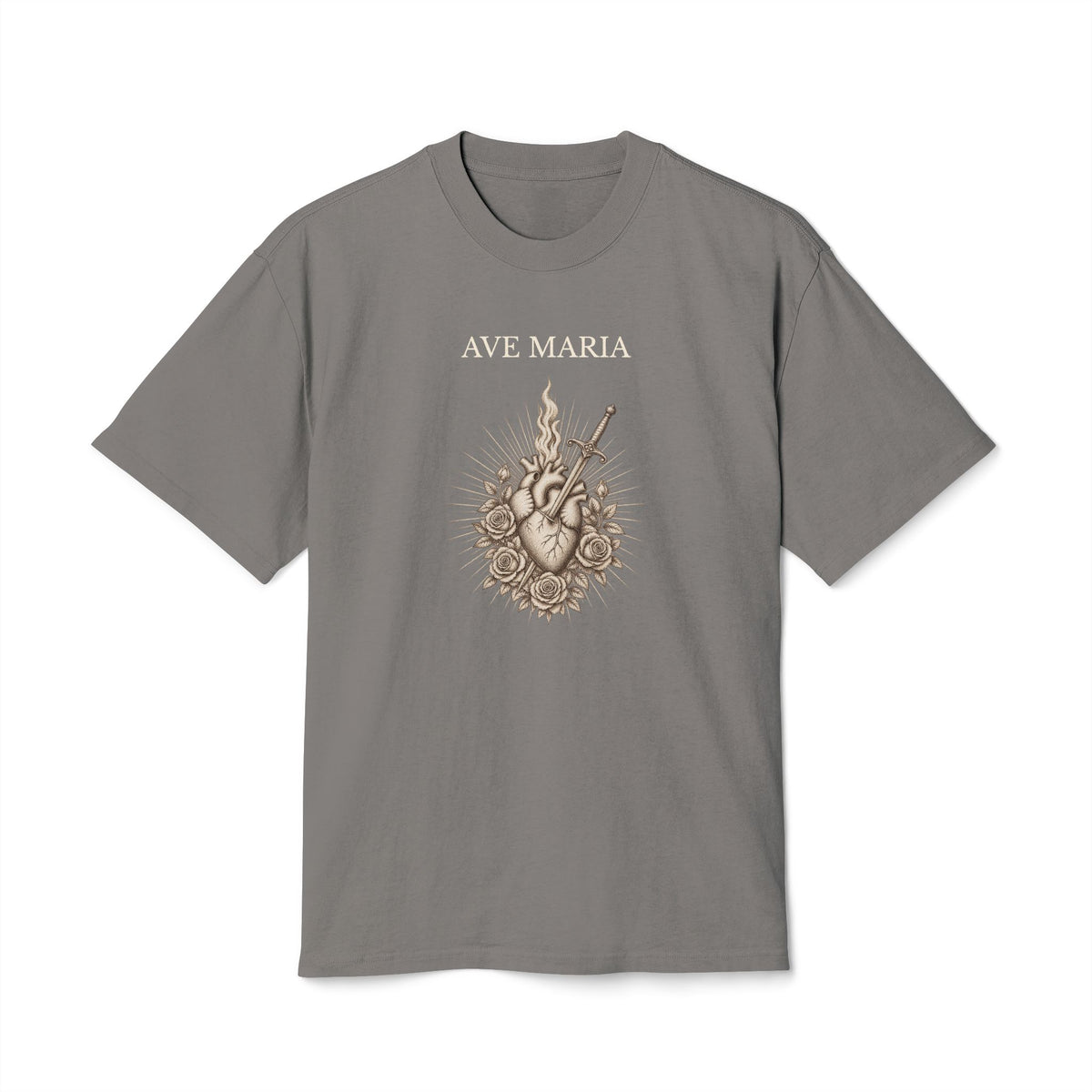 AVE MARIA — Immaculate Heart of Mary Heavyweight tee
