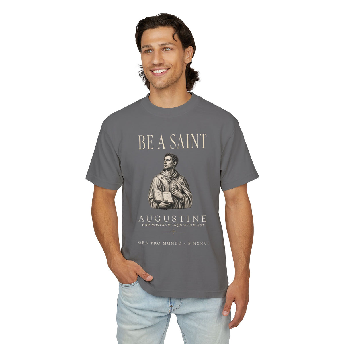 Be A Saint — St. Augustine Heavyweight Tee
