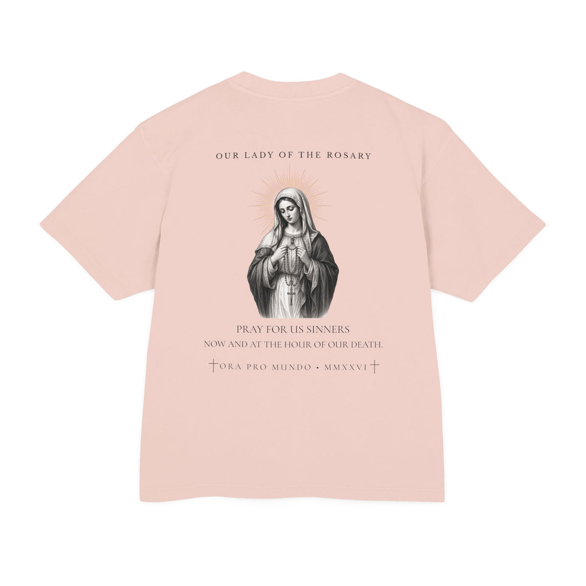 Our Lady of the Rosary — Regina Rosarii Heavyweight Tee