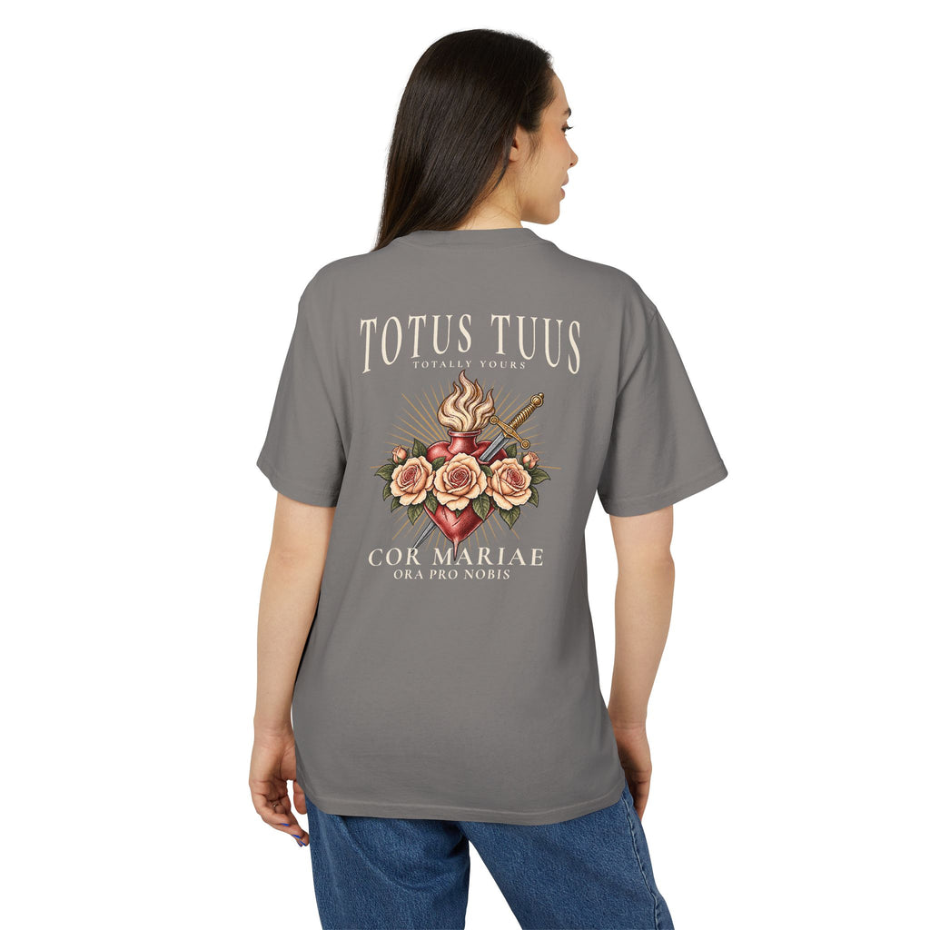 TOTUS TUUS — Immaculate Heart Unisex Heavyweight Tee