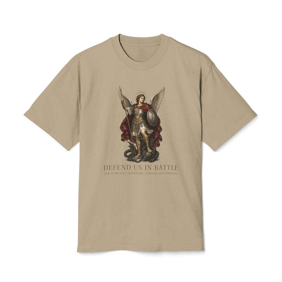 Defend Us in Battle St. Michael Sacred Art Tee