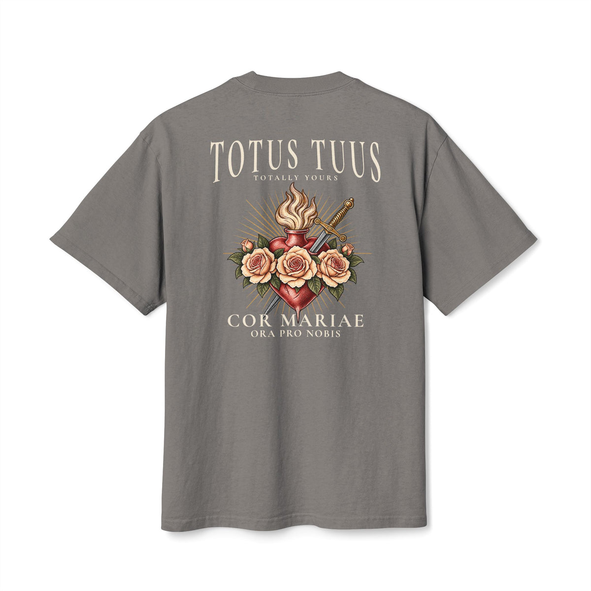 TOTUS TUUS — Immaculate Heart Unisex Heavyweight Tee