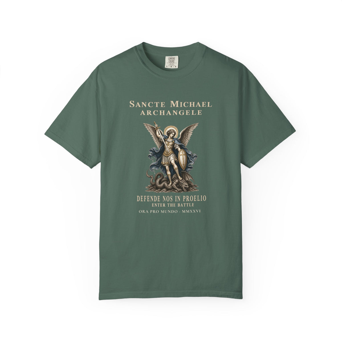 Saint Michael Archangel T-Shirt — Sancte Michael Prayer Graphic Tee