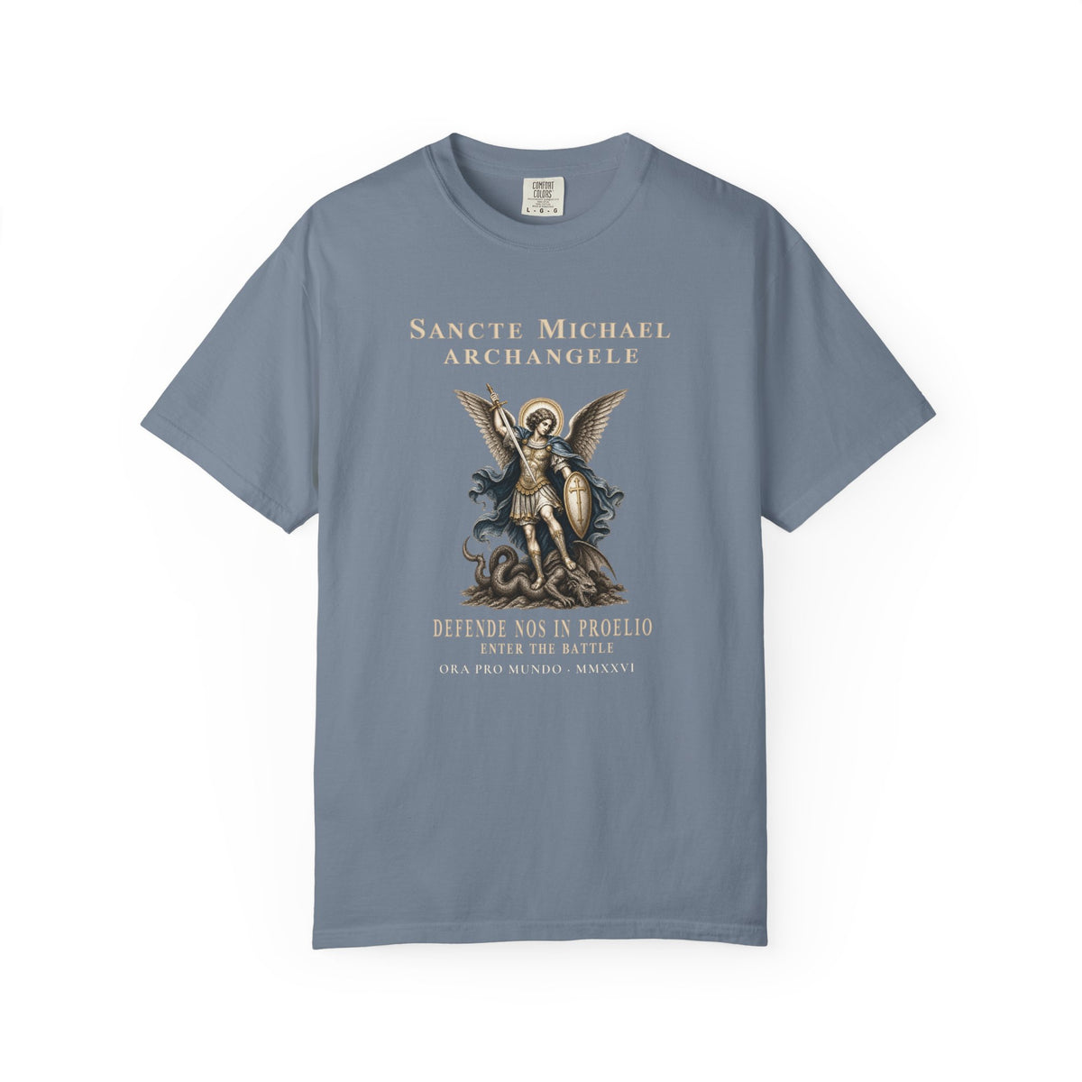 Saint Michael Archangel T-Shirt — Sancte Michael Prayer Graphic Tee