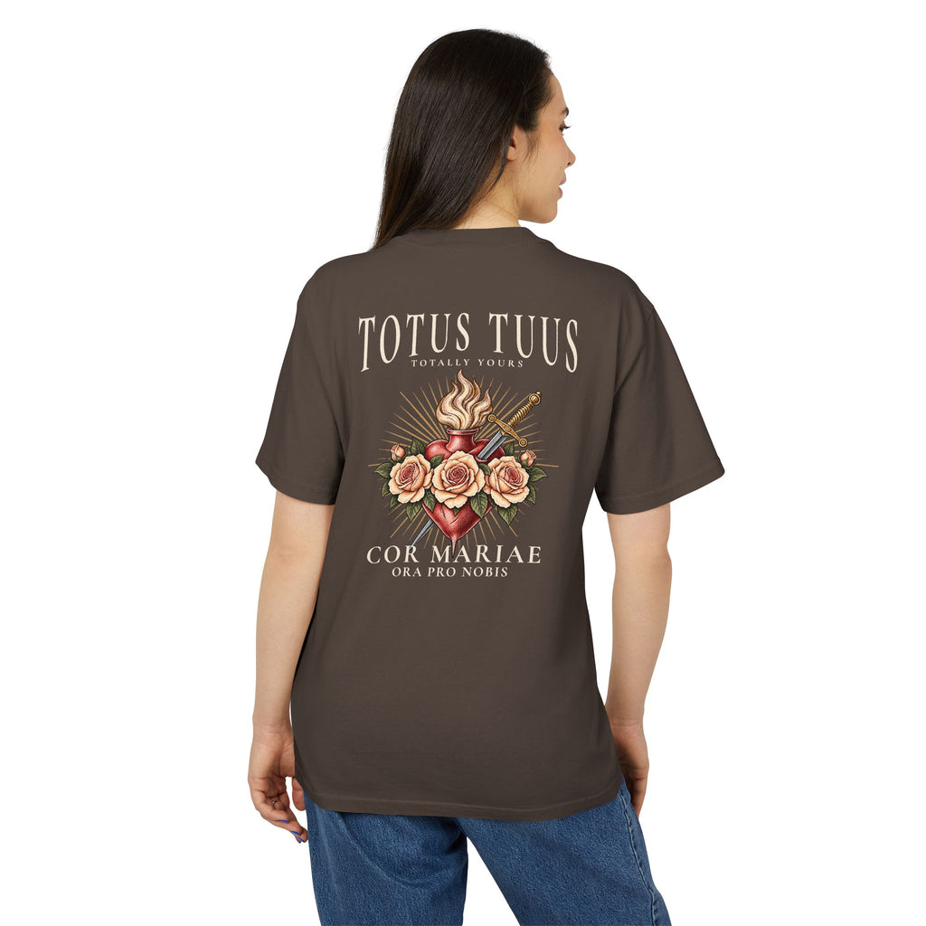 TOTUS TUUS — Immaculate Heart Unisex Heavyweight Tee