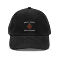 Pray, Hope & Don’t Worry — Padre Pio Embroidered Corduroy Cap