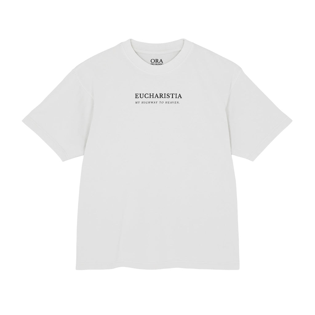 St. Carlo Acutis Eucharist Tee — My Highway to Heaven