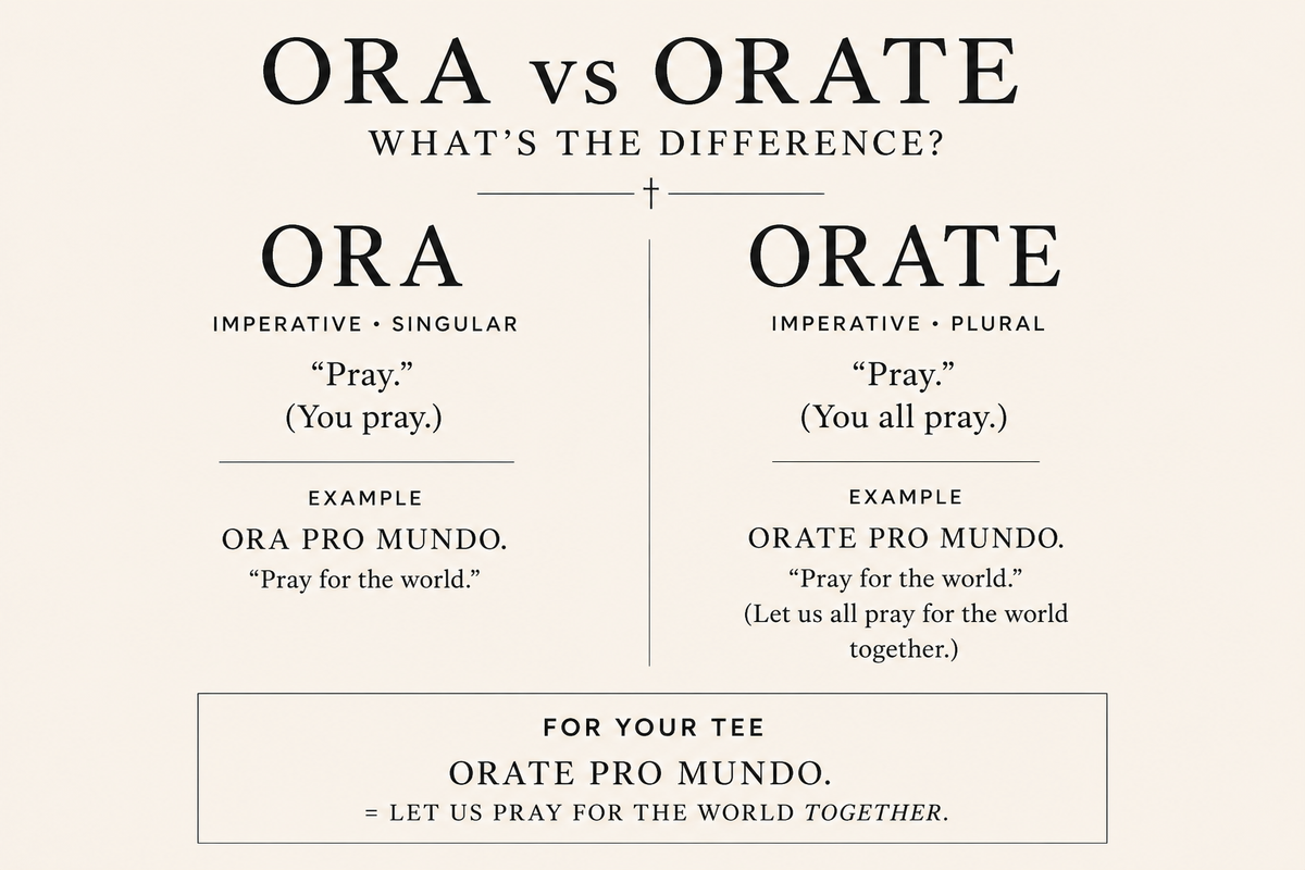 ORATE PRO MUNDO — Pray for the World Heavyweight Tee