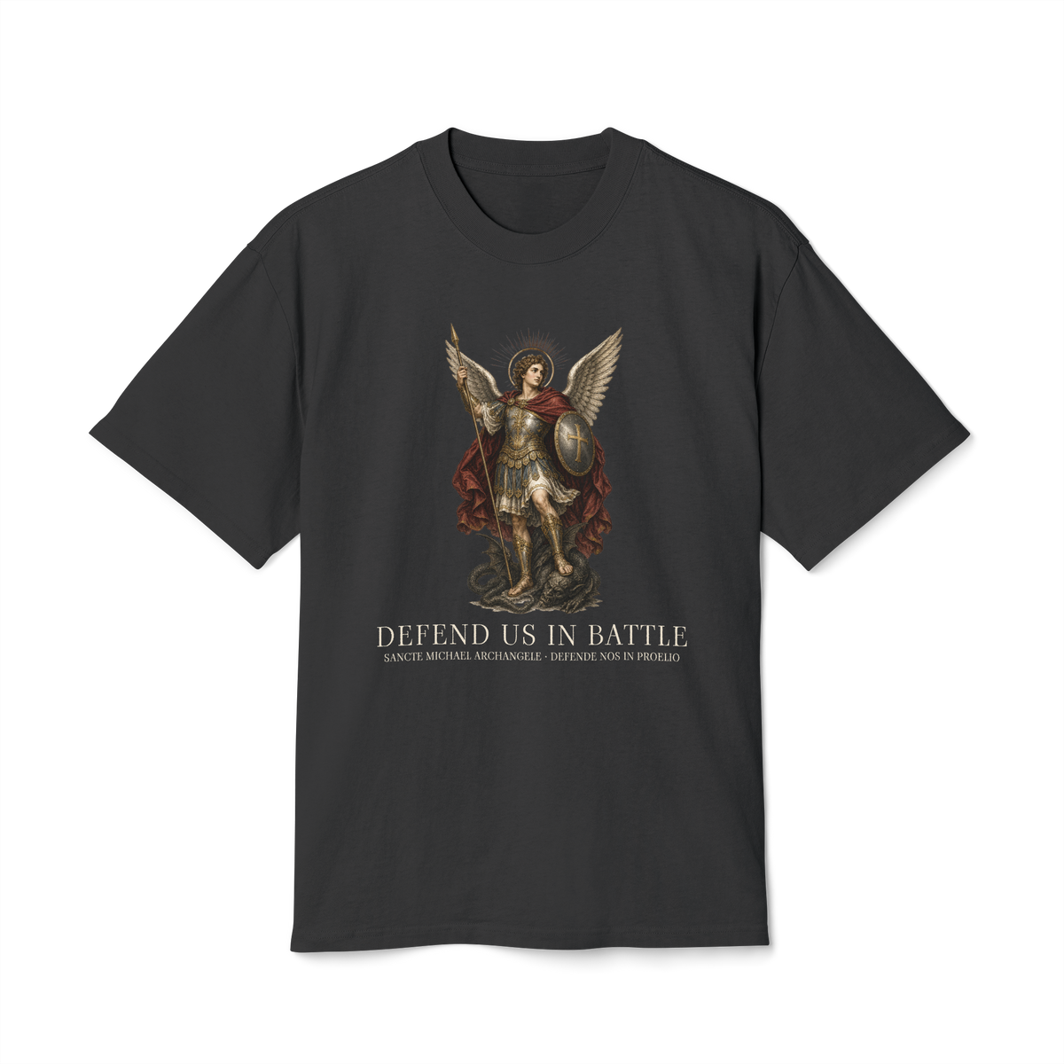 Defend Us in Battle St. Michael Sacred Art Tee