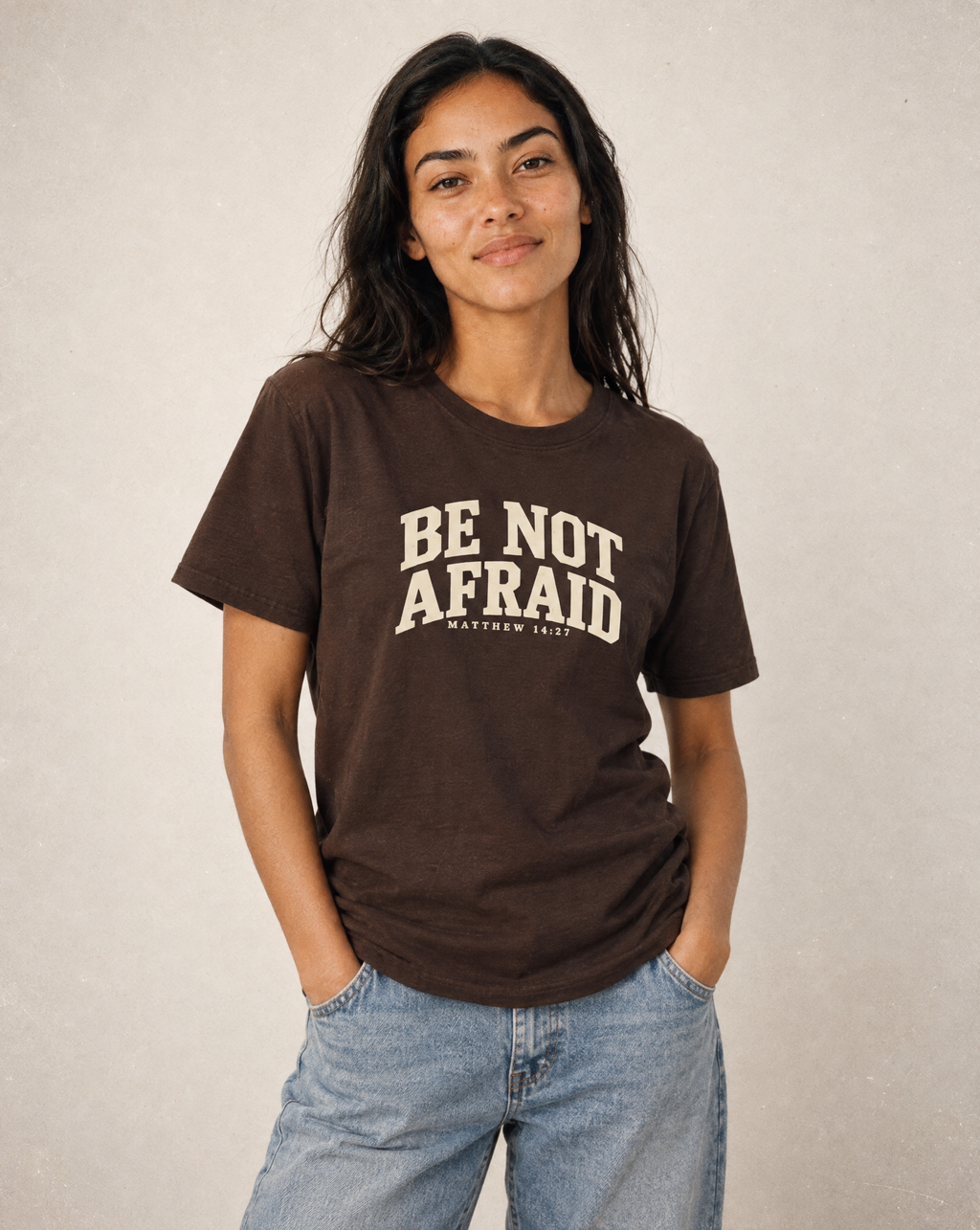 Be Not Afraid T-Shirt | Inspirational Scripture Tee - Classic colors